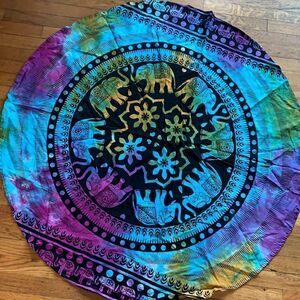 Beach blanket table cover wall art